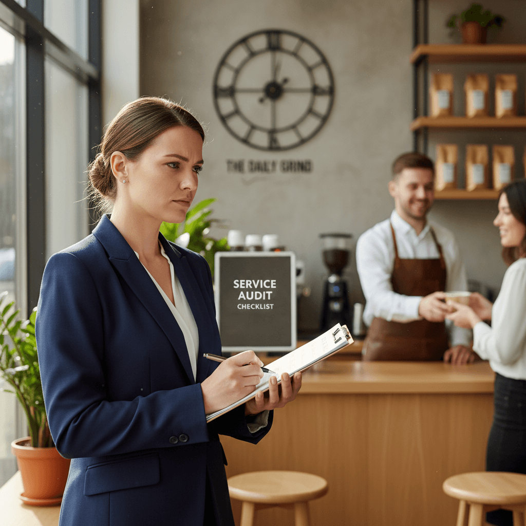 Service quality audit in progress