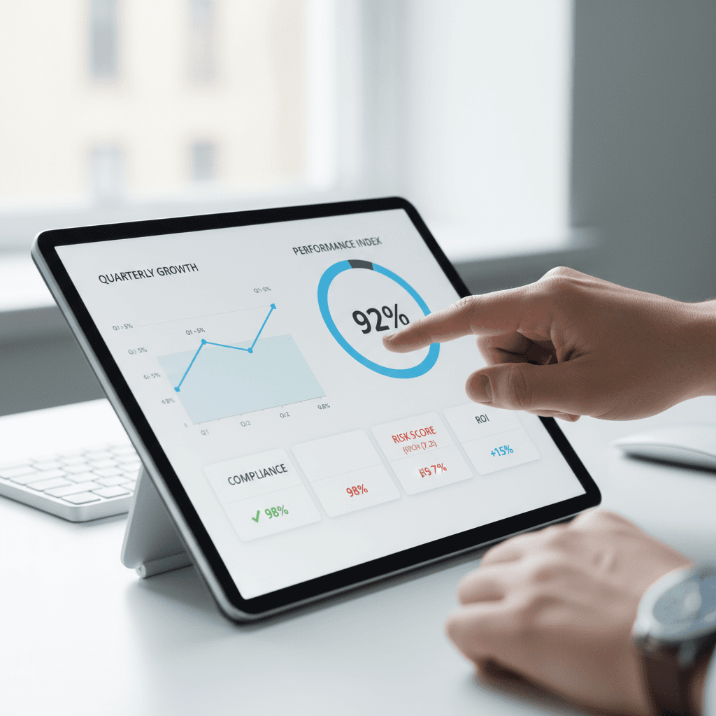 Detailed service quality report and performance metrics