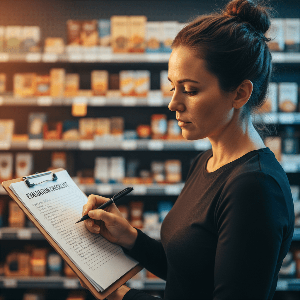 A warm, approachable documentary-style photograph of a customer service interaction in a retail environment.