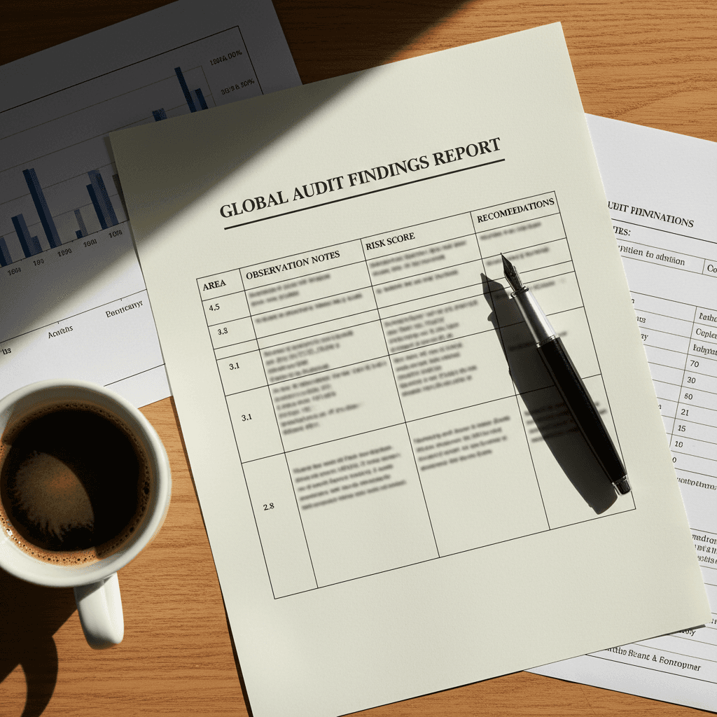 Detailed customer experience audit report with structured scores and actionable recommendations